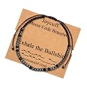 JoycuFF Funny Morse Code for Women Inspirational Christmas Birthday Unique Handmade Weave Secret Message Gifts for Mom Daughter Sister Best Friend Jewelry for Her