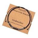 JoycuFF Godmother Gifts Handmade Morse Code Bracelets for Women Funny Inspirational Christian Birthday Gifts for Her Jewelry