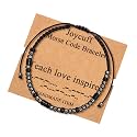 JoycuFF Gifts for Teachers Morse Code Bracelet Gifts from Students Birthday Handmade Weave Secret Message Teacher's Thanksgiving Day Christmas Jewelry Teach Love Inspire