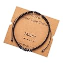 JoycuFF Gifts for Mom from Daughter Son Morse Code Bracelets for Mother Mum Mama Birthday Handmade Woven Secret Message Love Jewelry
