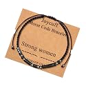 JoycuFF Morse Code Bracelets for Strong Women Inspirational Christmas Encouragement Unique Birthday Gifts for Daughter Sister Best Friend Handmade Jewelry