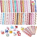 JOYIN 48 Pcs Valentine Slap Bracelets Bulk, Valentines Day Gifts for Kids Classroom Exchange, Snap Bracelets Kids Party Favors, Goodie Bag Stuffers, School Prizes for Boys &amp; Girls