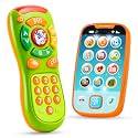JOYIN Baby Toy Phone, Remote and Smartphone with Music, Fun Learning Musical Toys for Babies, Boys or Girls, Holiday Stocking Stuffers, Birthday Gifts for Kids