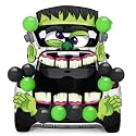 JOYIN Halloween Trunk Or Treat Green Monster Decor Kit, Halloween Decorations Outdoor Indoor Car Stickers, Haunted House SUV Archway Garage Lawn Balloons