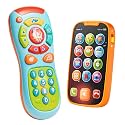 JOYIN Learning Phone and Remote Toy for Kids, Fun Smartphone Toys with Music for Boys or Girls, Holiday Stocking Stuffers, Kids Birthday Gift, Blue