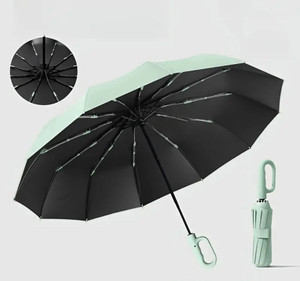 joyin uv protection 3 fold umbrella men women kids girls boys rain sun umbrella green transparent