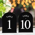 JOYIT Arch Wedding Table Numbers 1-10 with Stands, 5x7 Acrylic
