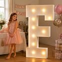 JoyMuse Marquee Letters 4 Feet Tall Big Light Up Letters F for Party Decor