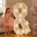JoyMuse Marquee Letters 4 Feet Tall Big Light Up Letters &amp; for Party Decor