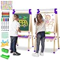 Joyooss Art Easel for Kids Easels for Toddler with Paper roll Purple