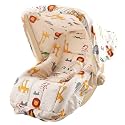 JoyRide CuddleNest Multi-Purpose 5 in 1 DLX Baby Carry Cot & Rocking Chair with Adjustable Handle | Large Canopy | Safety Lap Belt | Anti-Mosquito | Double Cushioned Washable Seat (Beige) 0-18 Months