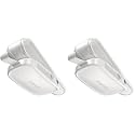 JOYROOM Sunglass Holder for Car Magnetic Visor Sunglasses Holder Clip (White) (Pack of 2)