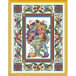 JOYSEWING Totems Flower Stamped Cross Stitch Kits