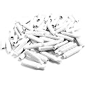 Joystick Arcade Stick Wire Connectors Splice Crimp Bean for Low Voltage, White (100Pcs)