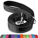 Joytale Reflective Dog Leash for Medium & Large Dogs, 6 FT x 1", Black