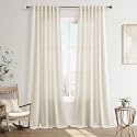 Joywell Extra Long Linen Curtains 100 Inches
