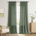 Joywell Extra Long Linen Curtains 102 Inches