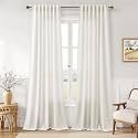 Joywell Extra Long Linen Curtains 102 Inches