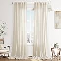 Joywell Extra Long Linen Curtains 108 Inches