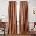 Joywell Extra Long Linen Curtains 108 Inches