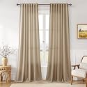 Joywell Extra Long Linen Curtains 108 Inches