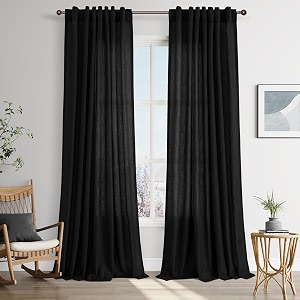 Joywell Extra Long Linen Curtains 120 Inches