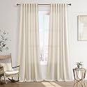 Joywell Extra Long Linen Curtains 120 Inches