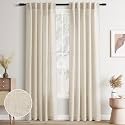 Joywell Linen Curtains 40x84 Inches Long for