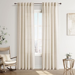 Joywell Linen Curtains 40x90 Inches Long for