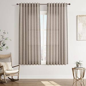 Joywell Linen Curtains 63 Inches Long for