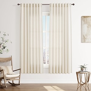 Joywell Linen Curtains 72 Inches Long for