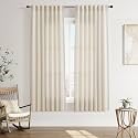 Joywell Linen Curtains 72 Inches Long for