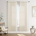 Joywell Linen Curtains 78 Inches Long for