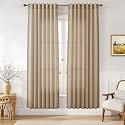 Joywell Linen Curtains 80 Inches Long for