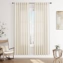Joywell Linen Curtains 80 Inches Long for