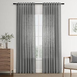 Joywell Linen Curtains 84 Inches Long for
