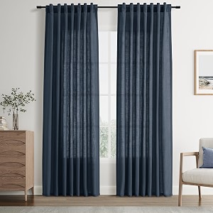 Joywell Linen Curtains 84 Inches Long for