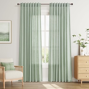 Joywell Linen Curtains 84 Inches Long for