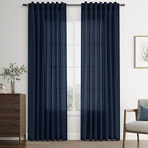 Joywell Linen Curtains 84 Inches Long for