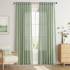 Joywell Linen Curtains 84 Inches Long for