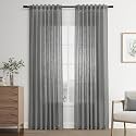 Joywell Linen Curtains 84 Inches Long for