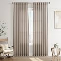 Joywell Linen Curtains 84 Inches Long for