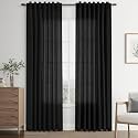 Joywell Linen Curtains 84 Inches Long for