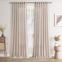 Joywell Extra Long Linen Curtains 108 Inches