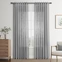 Joywell Linen Curtains 84 Inches Long for