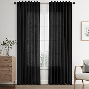 Joywell Linen Curtains 90 Inches Long for