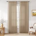 Joywell Linen Curtains 90 Inches Long for