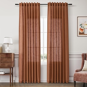 Joywell Linen Curtains 96 Inches Long for