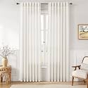 Joywell Linen Curtains 96 Inches Long for
