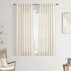 Joywell Linen Short Curtains 54 Inches Long